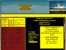 Tablet Screenshot of harringtonpoultry.com